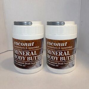 Dead Sea Coconut Mineral Body Butter w/ Natural Minerals – 2 Pack